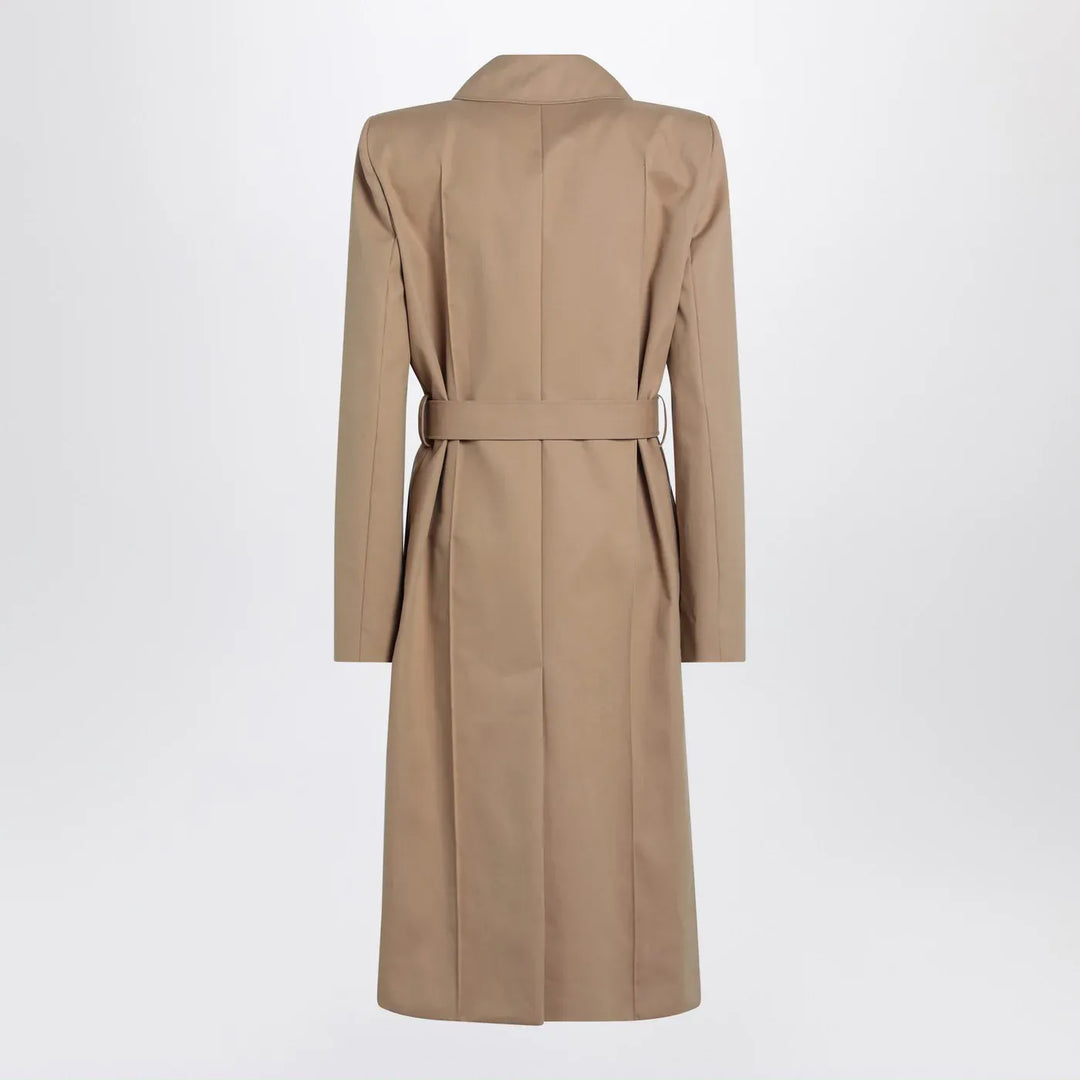 Alexander McQueen - Beige trench coat with belt Brand Apparel &amp; Accessories > Clothing > Outerwear > Coats &amp; Jackets 44  IT