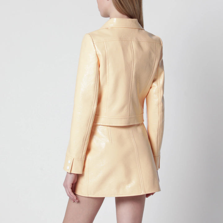 Courrèges - Reedition high-neck vinyl jacket in orange Brand Apparel &amp; Accessories > Clothing > Outerwear > Coats &amp; Jackets