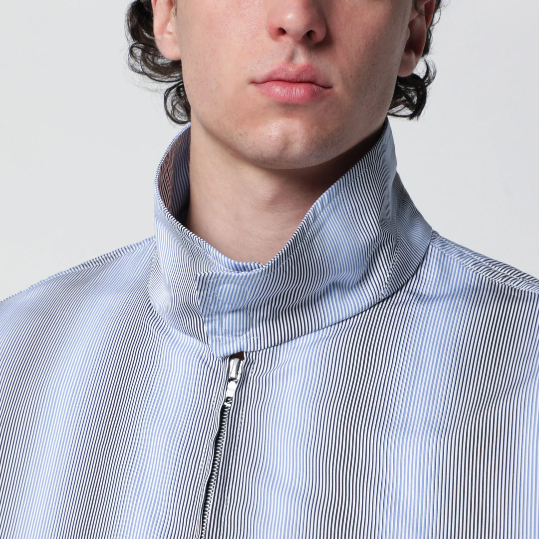 Dries Van Noten - Textured striped zip jacket Brand Apparel &amp; Accessories > Clothing > Outerwear > Coats &amp; Jackets