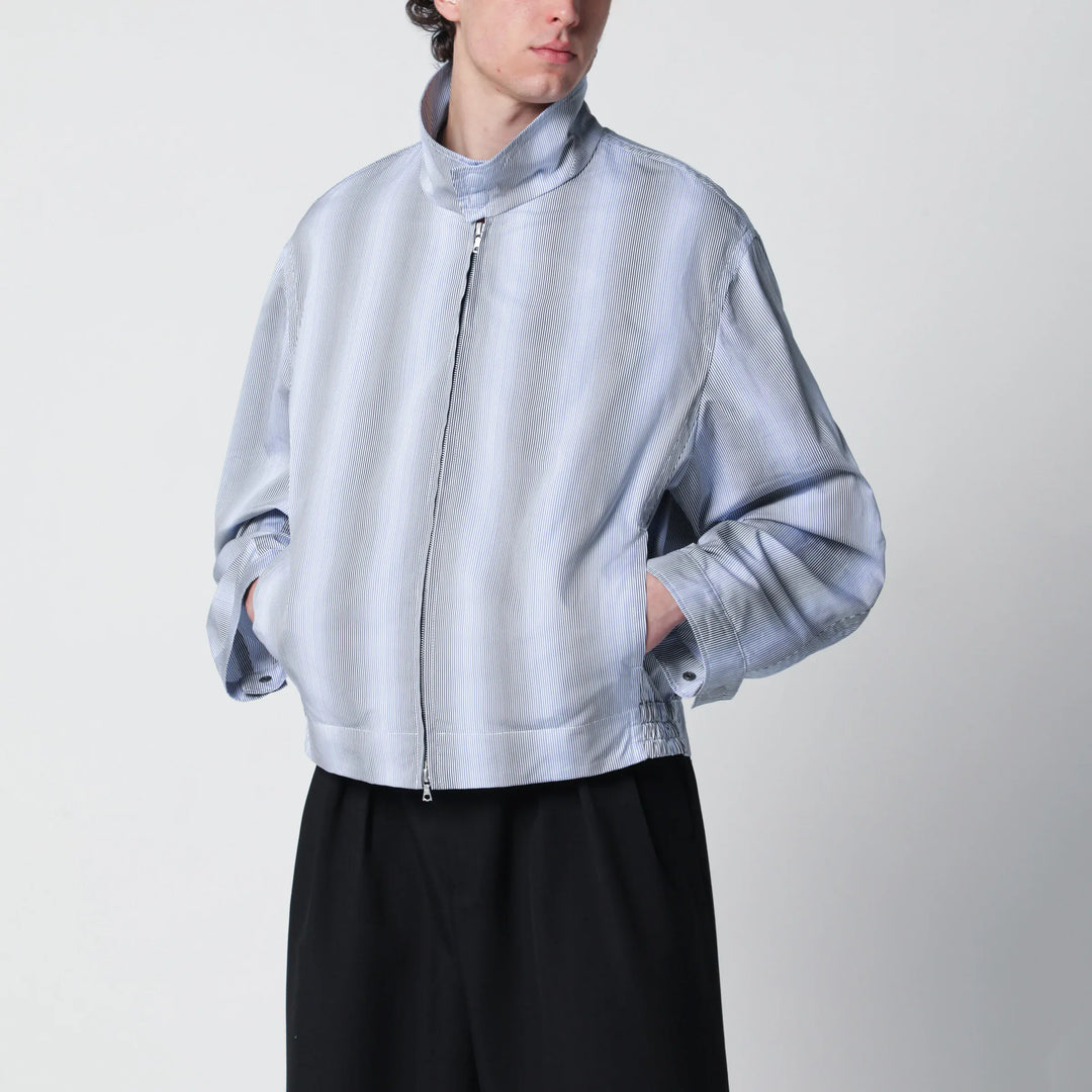 Dries Van Noten - Textured striped zip jacket Brand Apparel & Accessories > Clothing > Outerwear > Coats & Jackets L