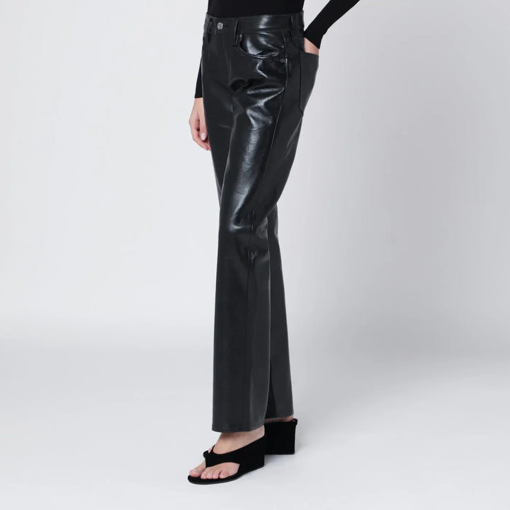 AGOLDE - Black faux leather trousers Low Rise Slim Brand Apparel &amp; Accessories > Clothing > Pants 24