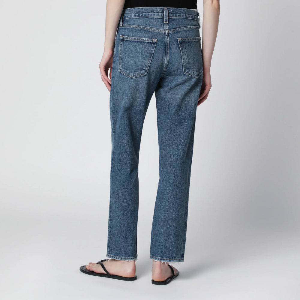 AGOLDE - Romney jeans in medium indigo denim Brand Apparel & Accessories > Clothing > Pants