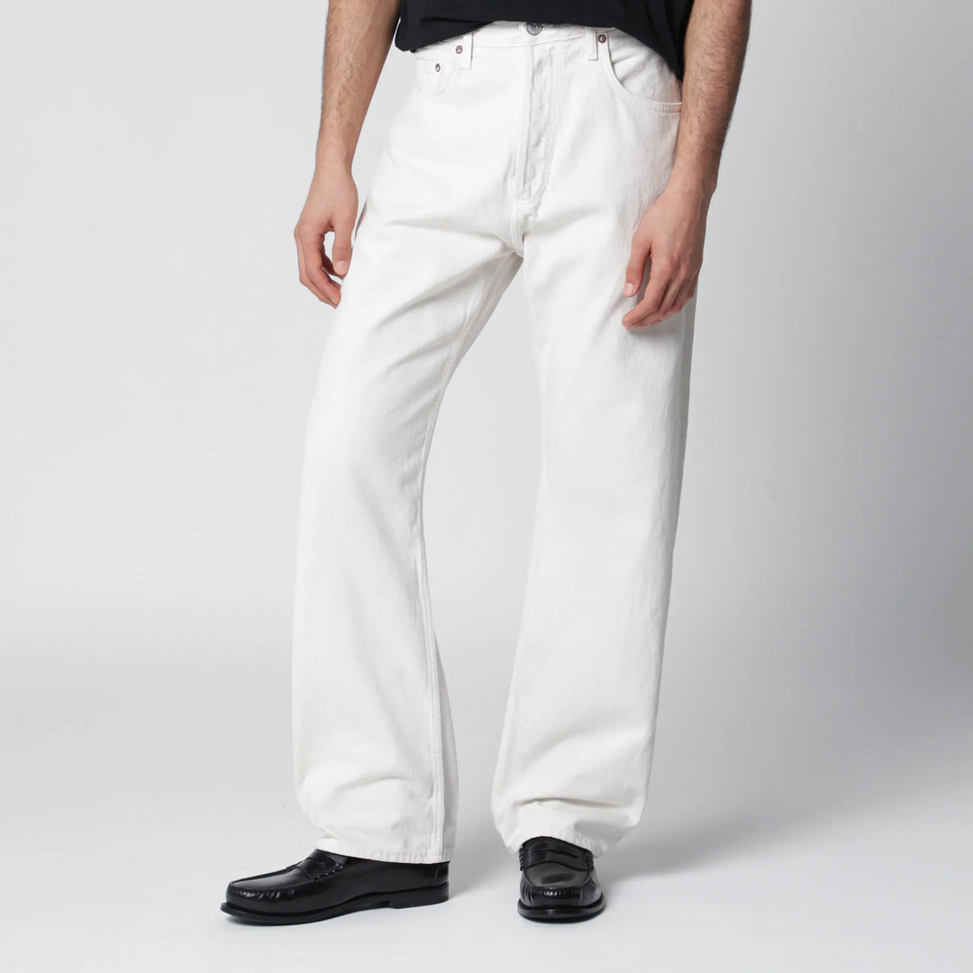 AGOLDE - White trousers in regenerated denim Brand Apparel &amp; Accessories > Clothing > Pants