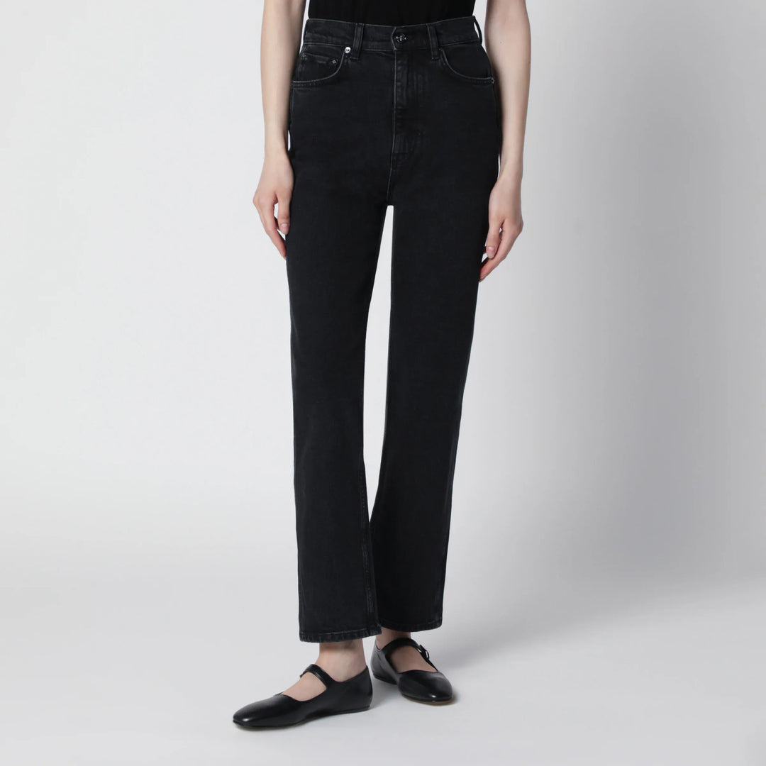 ANINE BING - Jane high-rise slim jeans in vintage black denim Brand Apparel & Accessories > Clothing > Pants 24