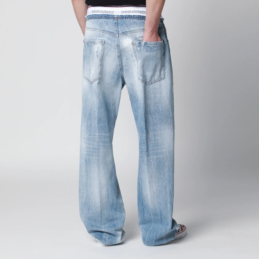 Dsquared2 - Light-wash blue denim jogger jeans Brand Apparel & Accessories > Clothing > Pants