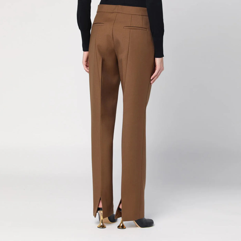 Jil Sander - Brown wool trousers Brand Apparel & Accessories > Clothing > Pants 36  FR