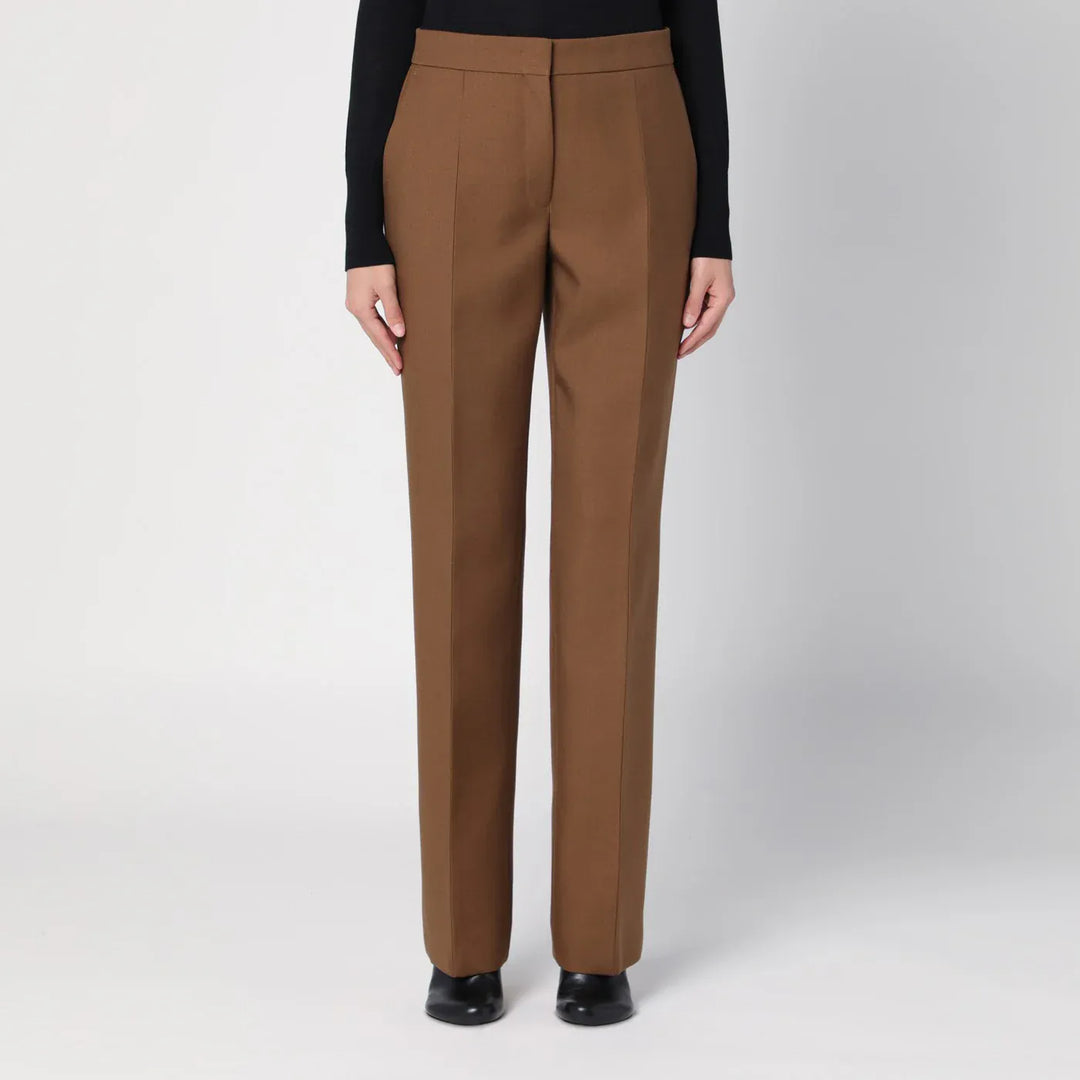 Jil Sander - Brown wool trousers Brand Apparel &amp; Accessories > Clothing > Pants 36  FR