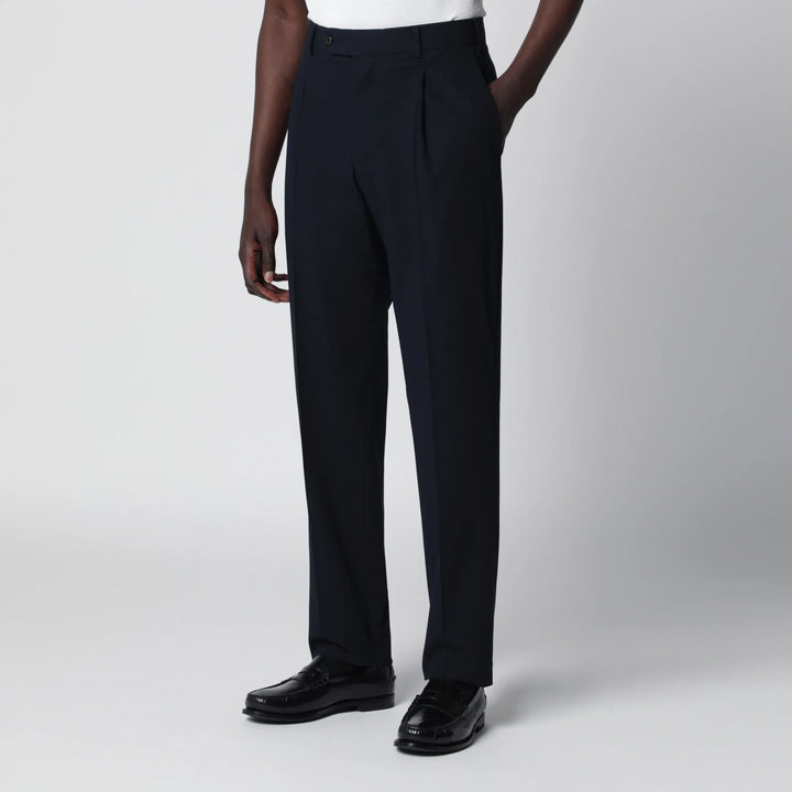 PT Torino - Blue cotton trousers Brand Apparel &amp; Accessories > Clothing > Pants