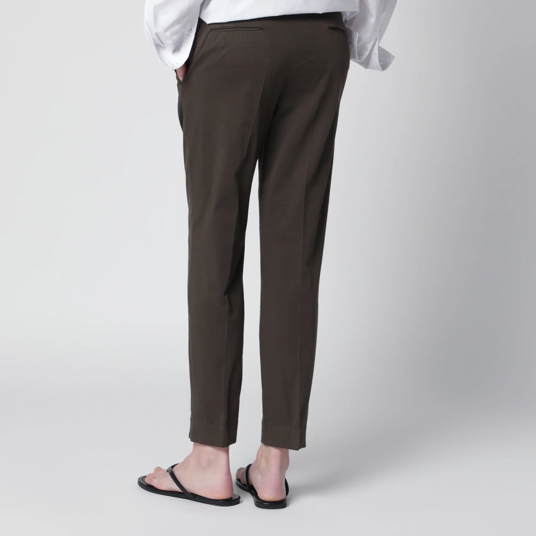 PT Torino - Brown cotton trousers Brand Apparel &amp; Accessories > Clothing > Pants
