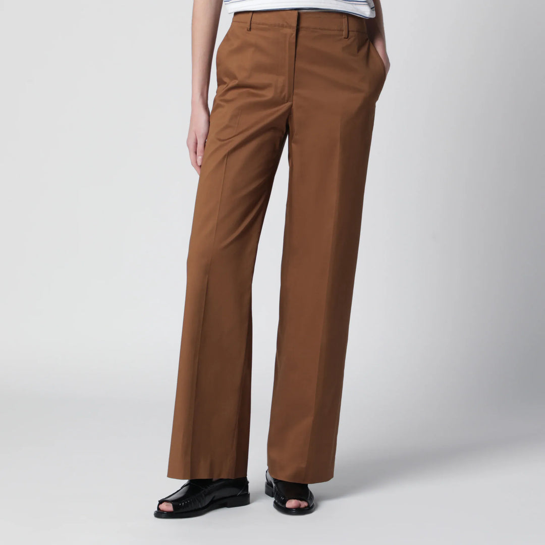 PT Torino - Francoise beige cotton-blend trousers Brand Apparel & Accessories > Clothing > Pants 36  IT
