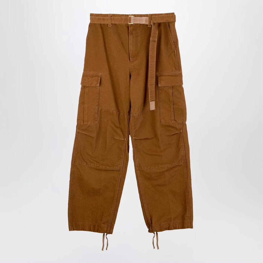 Sacai x Carhartt WIP - Beige cotton cargo trousers Brand Apparel & Accessories > Clothing > Pants 3