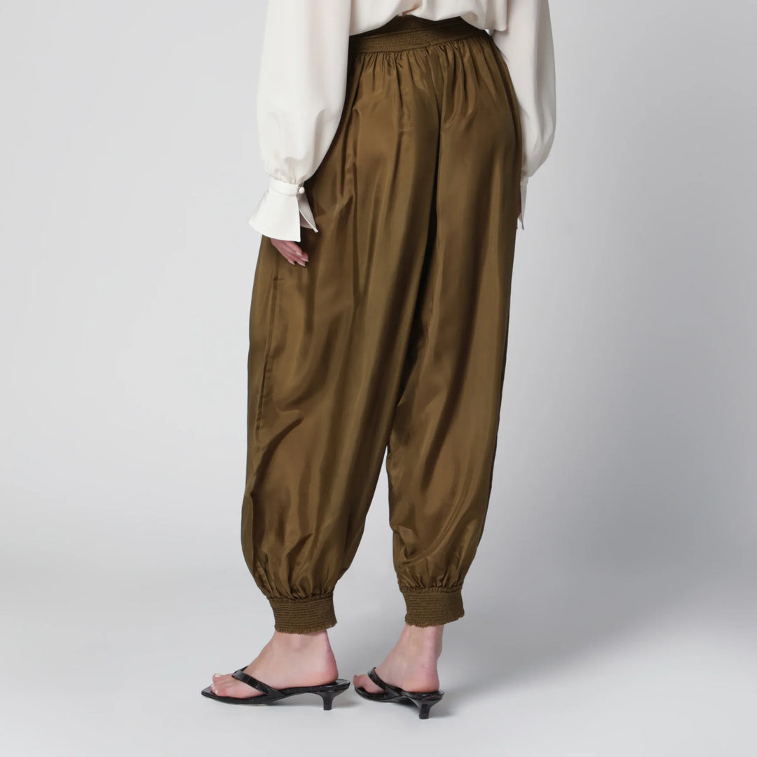 ZIMMERMANN - Olive silk habotai harem pants Brand Apparel &amp; Accessories > Clothing > Pants 2