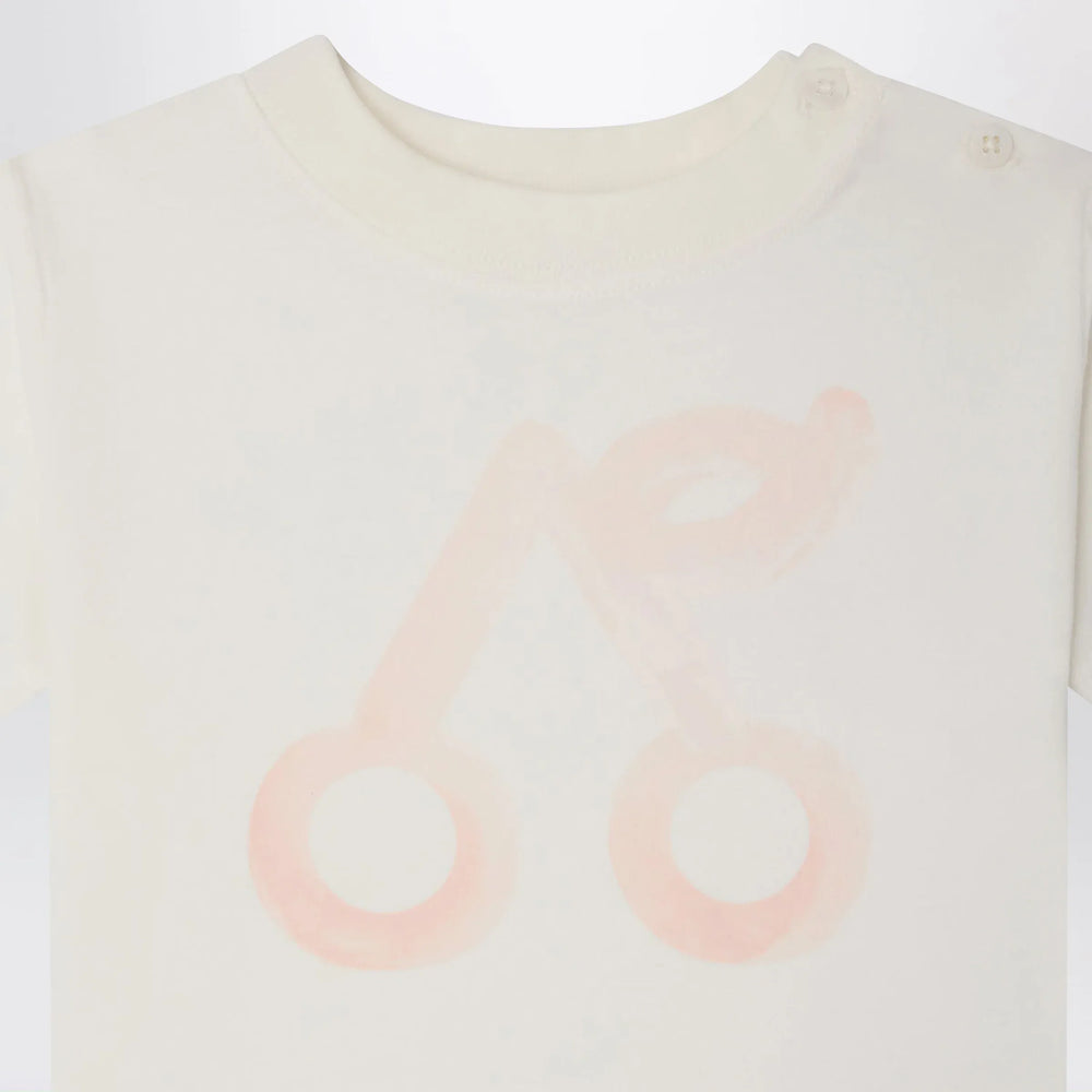 Bonpoint - Cai white T-shirt with cherry print Brand Apparel & Accessories > Clothing > Shirts & Tops