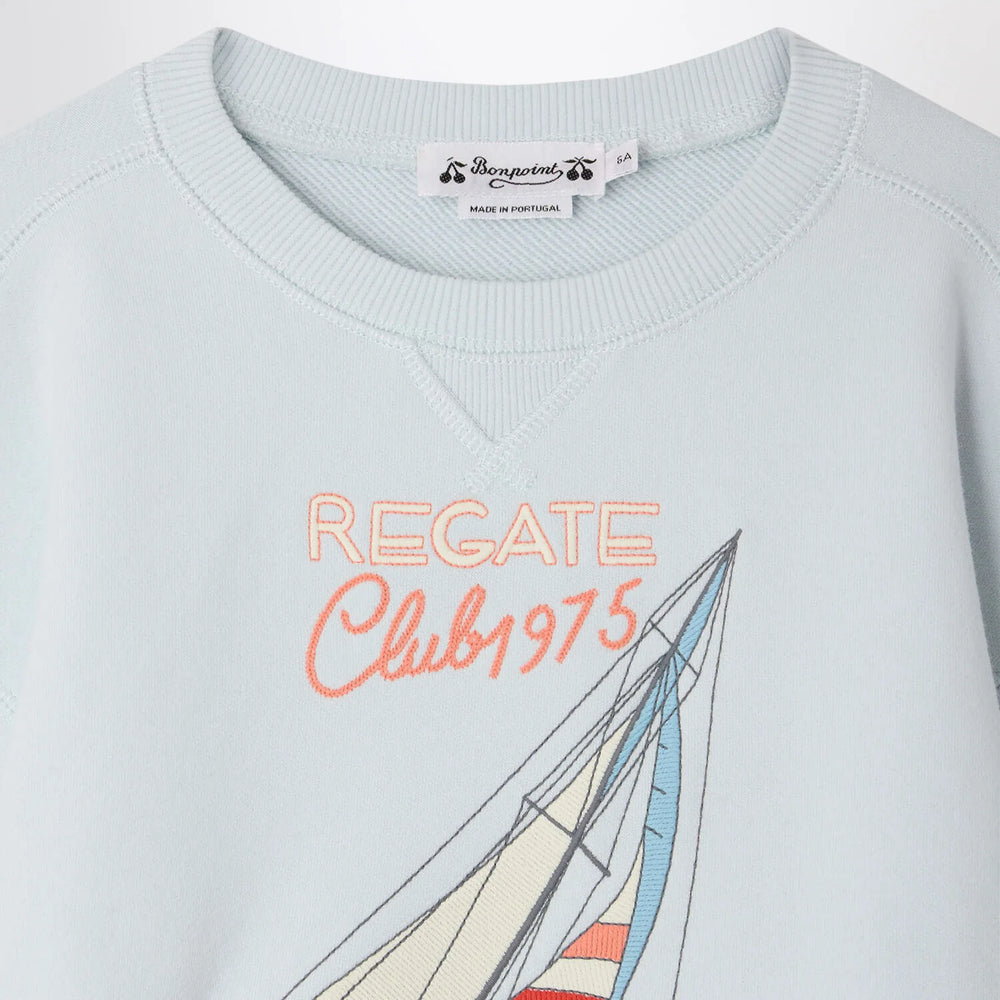 Bonpoint - Erol light blue sweatshirt Brand Apparel & Accessories > Clothing > Shirts & Tops