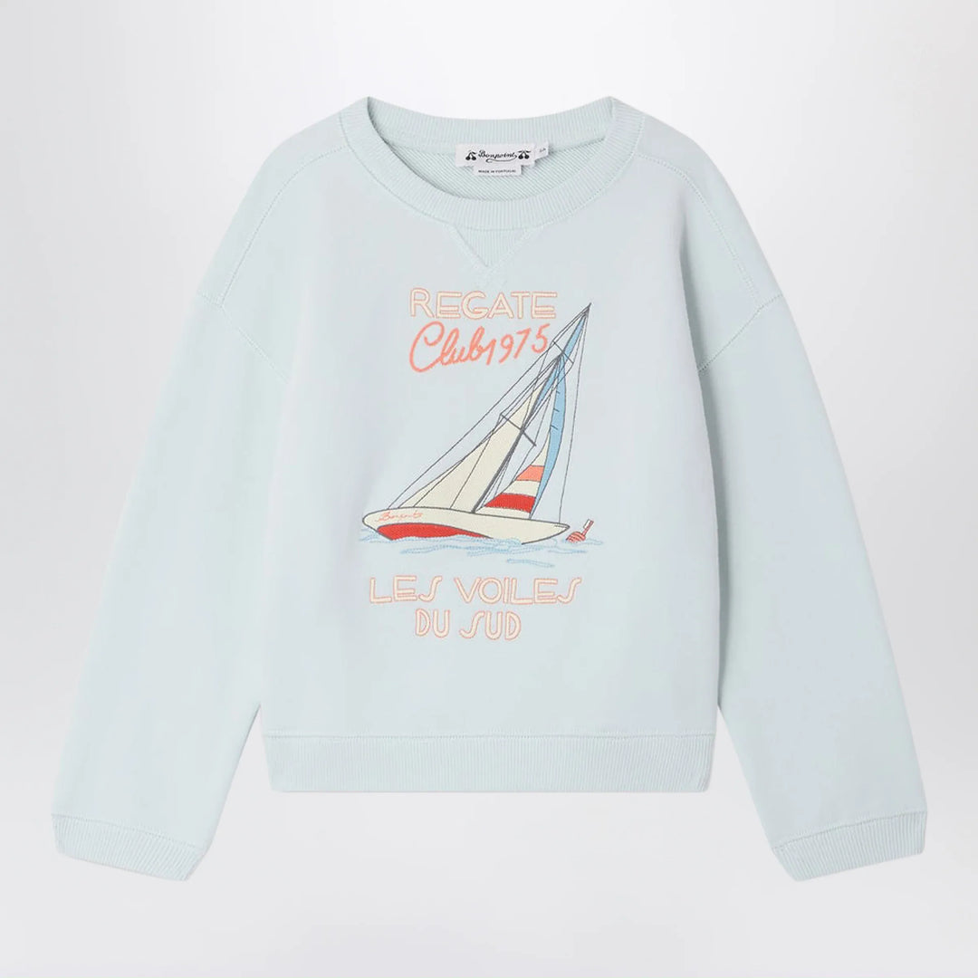 Bonpoint - Erol light blue sweatshirt Brand Apparel & Accessories > Clothing > Shirts & Tops 4
