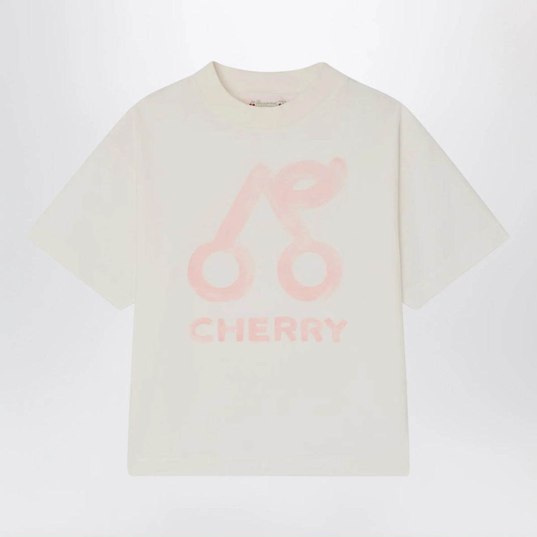 Bonpoint - Lele white T-shirt with cherry print Brand Apparel &amp; Accessories > Clothing > Shirts &amp; Tops 12