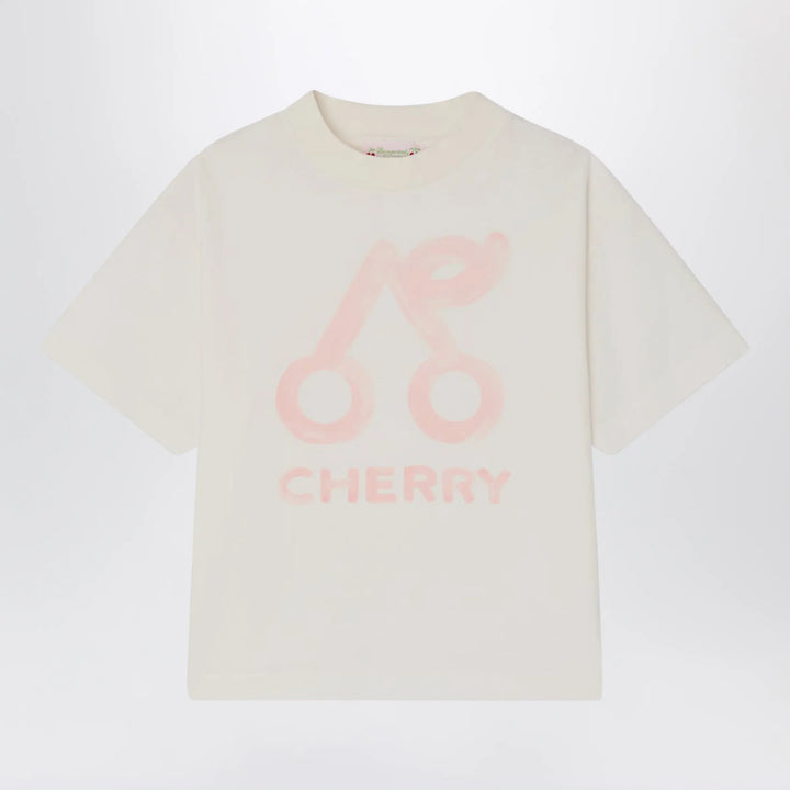 Bonpoint - Lele white T-shirt with cherry print Brand Apparel &amp; Accessories > Clothing > Shirts &amp; Tops 4