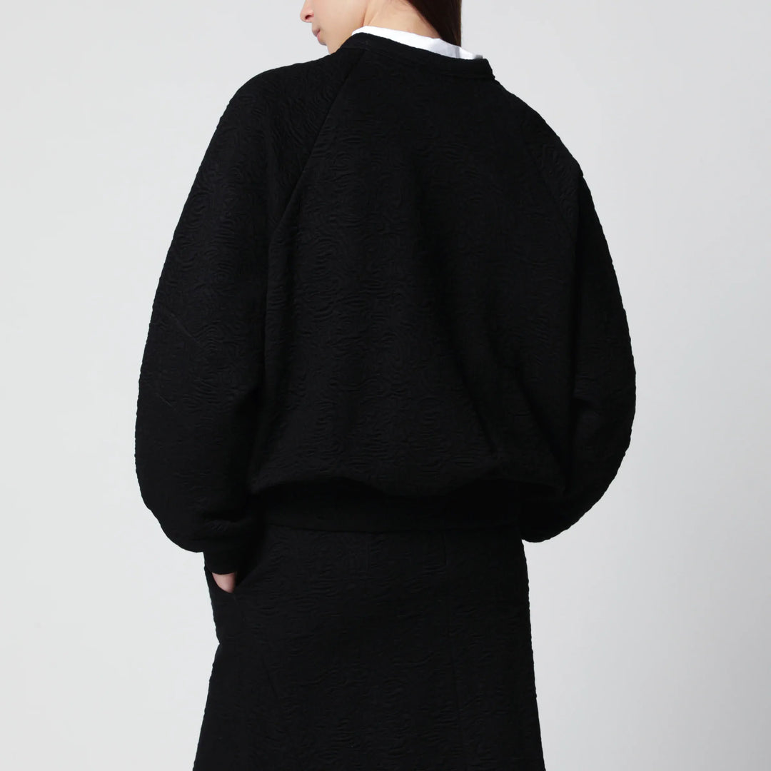 Dries Van Noten - Black viscose-blend sweatshirt Brand Apparel &amp; Accessories > Clothing > Shirts &amp; Tops