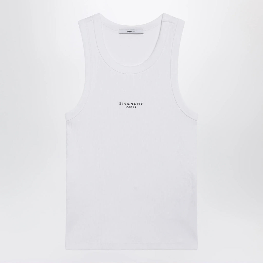 Givenchy - White slim-fit tank top with logo Brand Apparel & Accessories > Clothing > Shirts & Tops