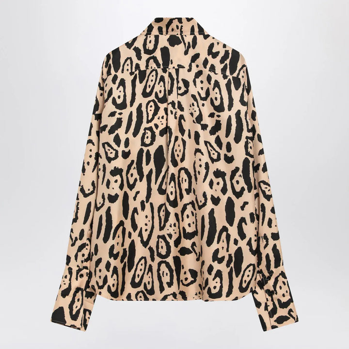 Sportmax - Silk animal print shirt Brand Apparel &amp; Accessories > Clothing > Shirts &amp; Tops 40  IT