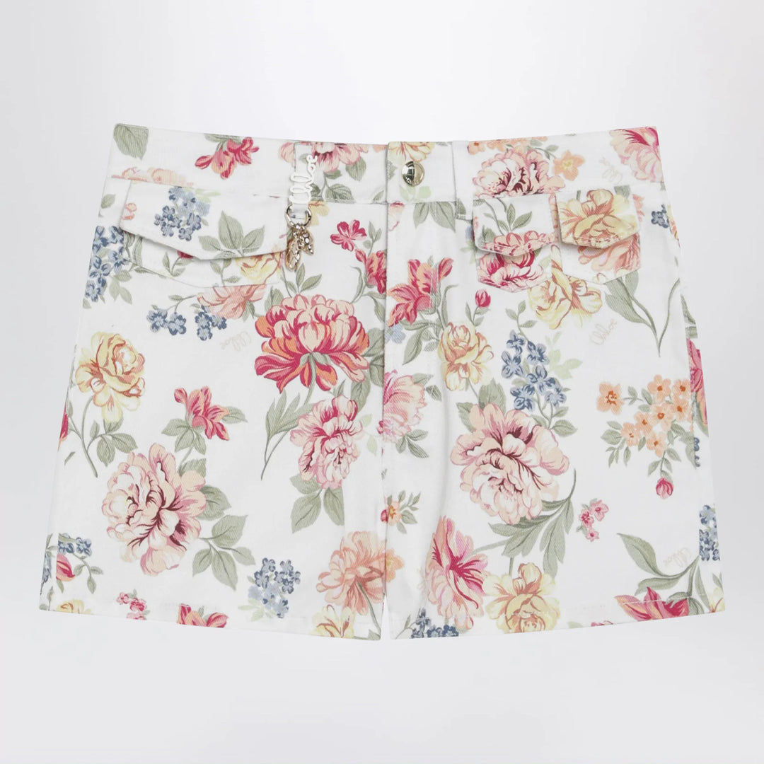 Chloé - Cotton floral print shorts Brand Apparel & Accessories > Clothing > Shorts 8