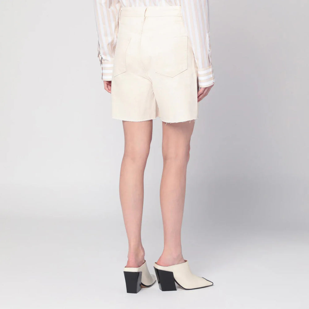 Frame - Butter-coloured denim bermuda shorts Brand Apparel & Accessories > Clothing > Shorts 24