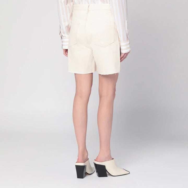 Frame - Butter-coloured denim bermuda shorts Brand Apparel &amp; Accessories > Clothing > Shorts 24