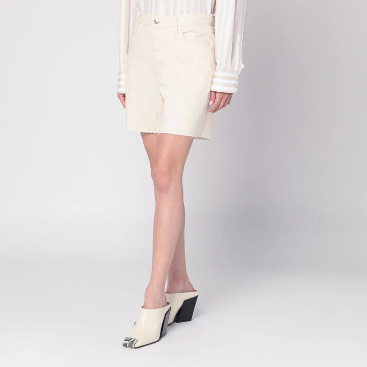 Frame - Butter-coloured denim bermuda shorts Brand Apparel &amp; Accessories > Clothing > Shorts 24