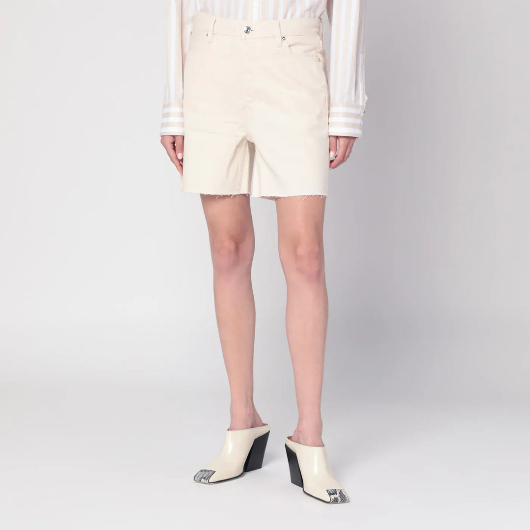 Frame - Butter-coloured denim bermuda shorts Brand Apparel &amp; Accessories > Clothing > Shorts 24