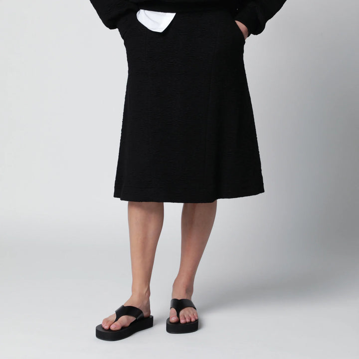 Dries Van Noten - Black viscose-blend skirt Brand Apparel &amp; Accessories > Clothing > Skirts XS
