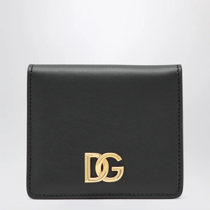 Dolce&amp;Gabbana - Black leather wallet with DG logo Brand Apparel &amp; Accessories TU