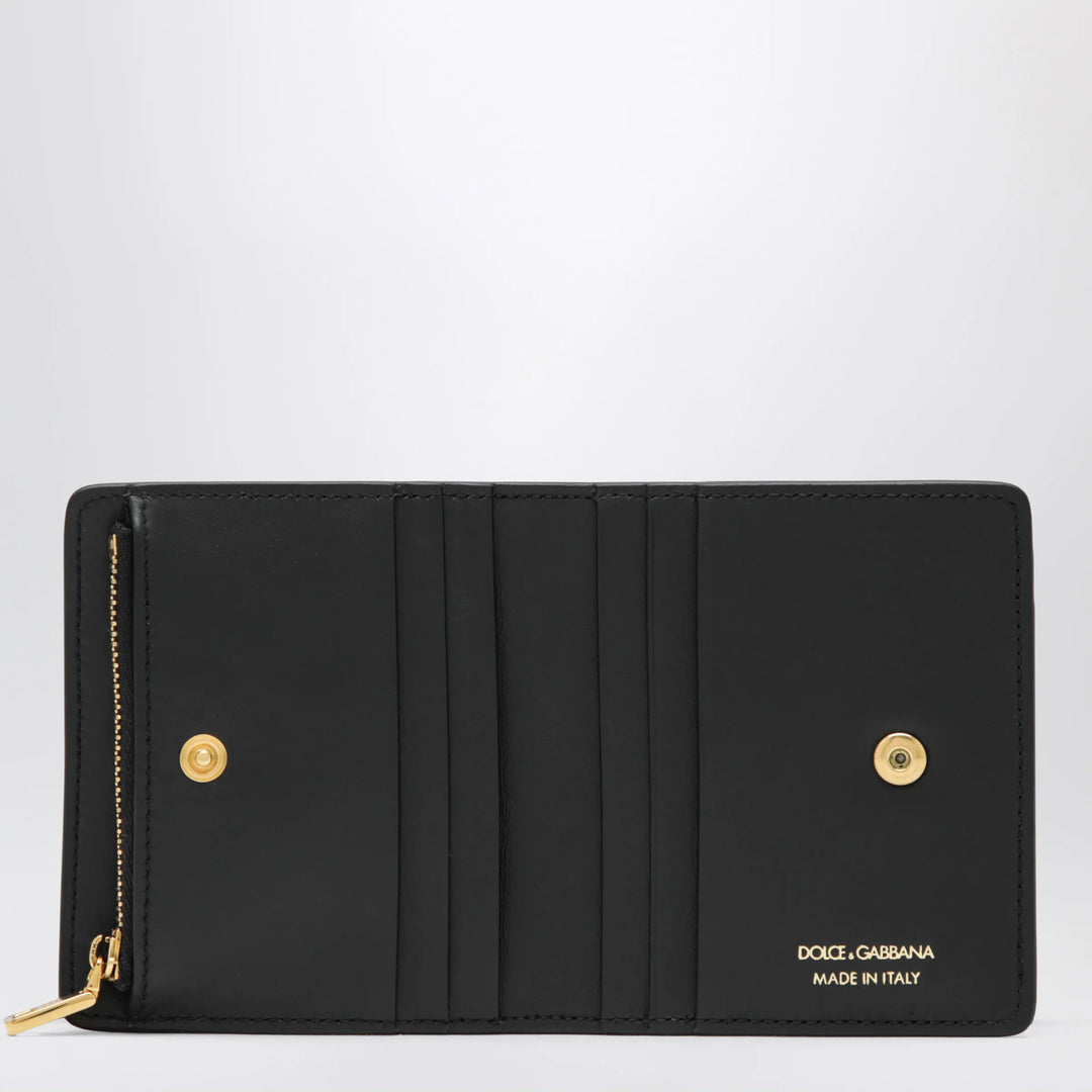 Dolce&amp;Gabbana - Black leather wallet with DG logo Brand Apparel &amp; Accessories TU