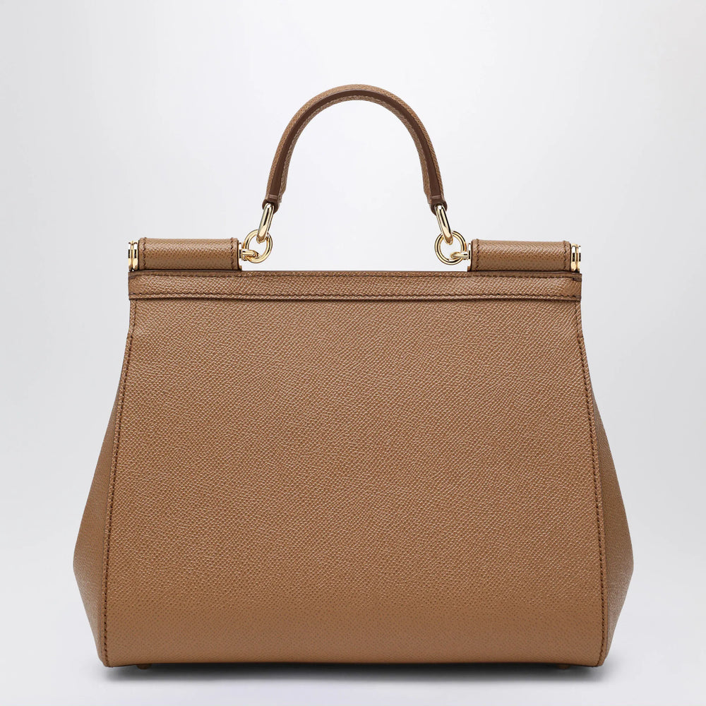 Dolce&Gabbana - Large caramel Sicily Hand Bag Brand Apparel & Accessories