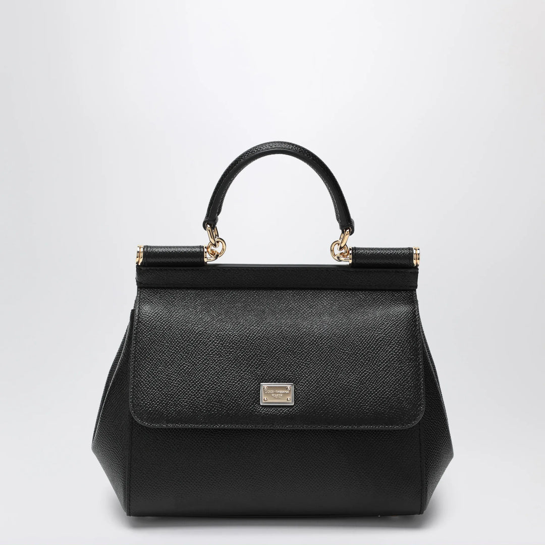 Dolce&Gabbana - Medium black Sicily Hand Bag Brand Apparel & Accessories
