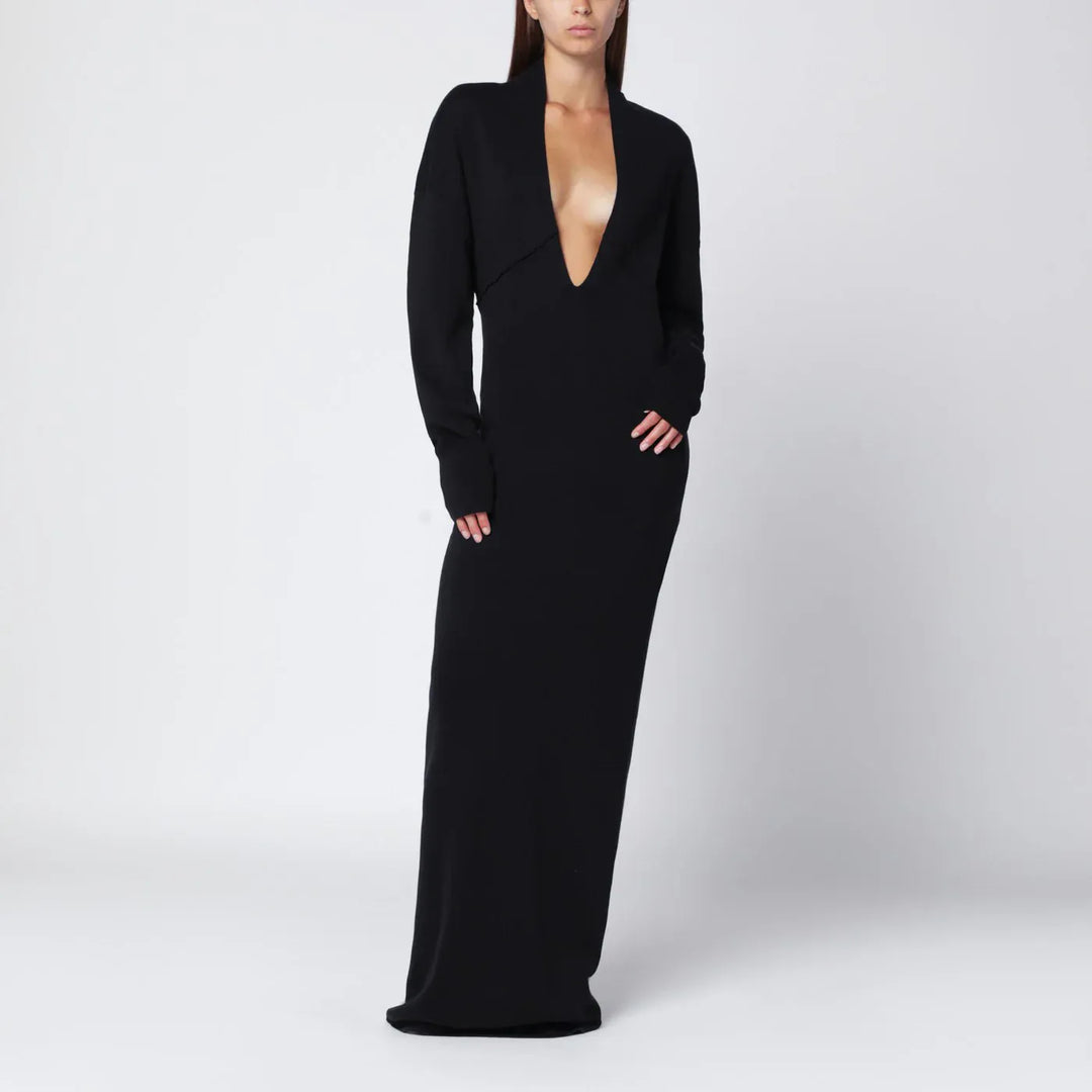 Entire Studios - Black long dress with wide neckline Brand Apparel & Accessories XS/S