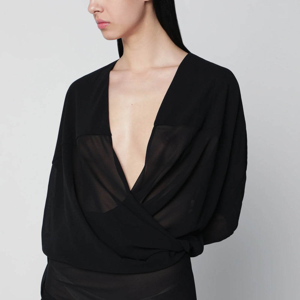 Entire Studios - Long semi-sheer black dress Brand Apparel & Accessories