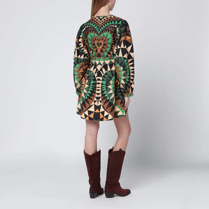 FARM Rio - Green Heart Deco mini dress Brand Apparel &amp; Accessories