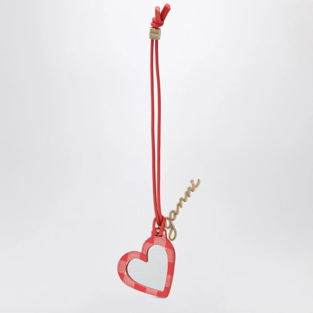GANNI - Heart-shaped mirror Bou red Brand Apparel &amp; Accessories TU