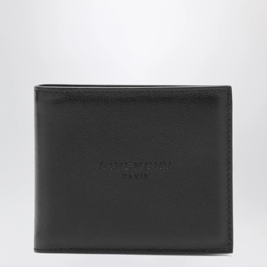 Givenchy - Embossed-logo calf leather wallet in black Brand Apparel &amp; Accessories U