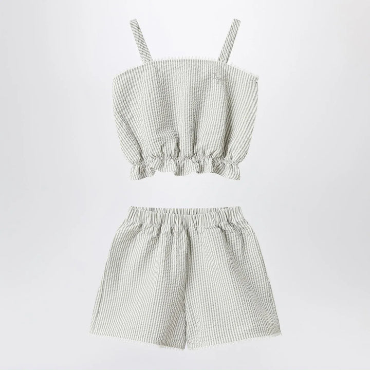 Il Gufo - Granite-coloured set in striped seersucker Brand Apparel &amp; Accessories 2A
