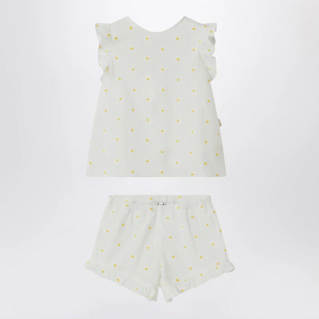 Il Gufo - Two-piece white set with floral embroidery Brand Apparel &amp; Accessories 12