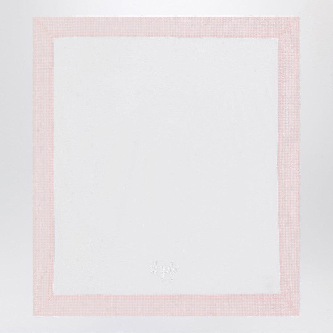 Apparel & Accessories TU Il Gufo - White cover with pink seersucker border Brand