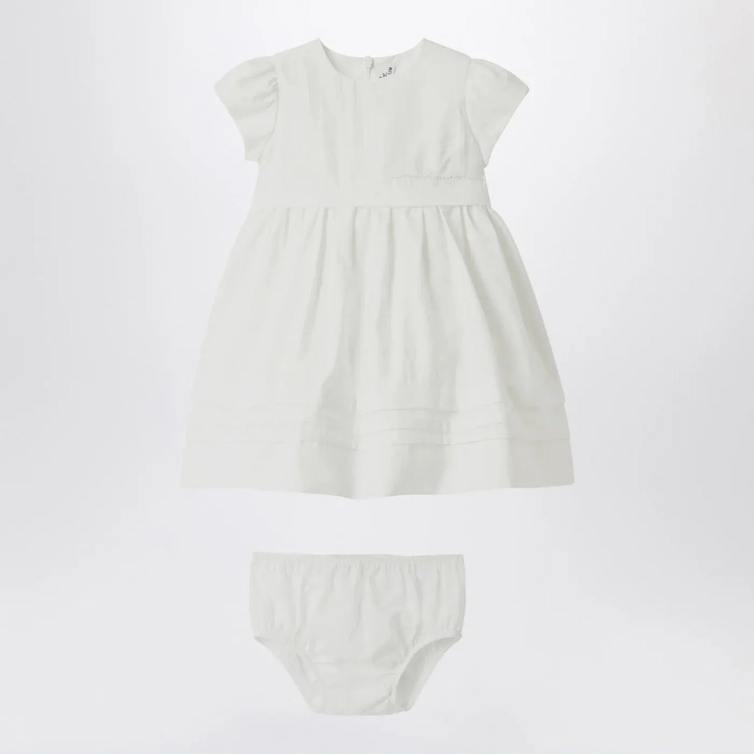 Il Gufo - White dress with culotte in viscose poplin Brand Apparel &amp; Accessories 12