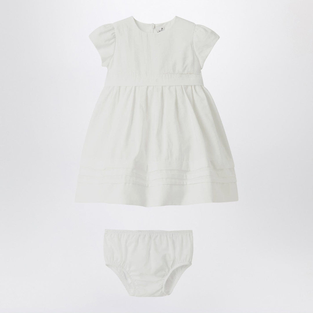 Apparel & Accessories Il Gufo - White dress with culotte in viscose poplin Brand