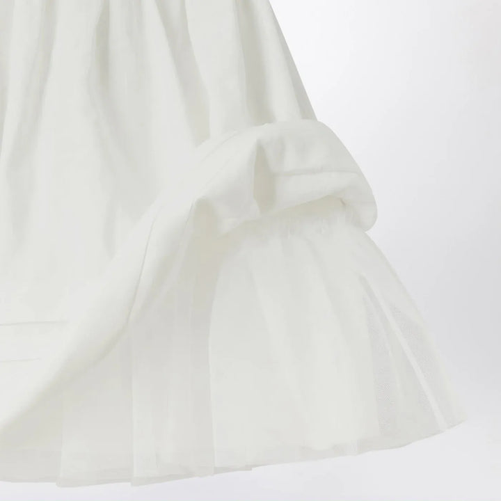 Il Gufo - White dress with culotte in viscose poplin Brand Apparel &amp; Accessories