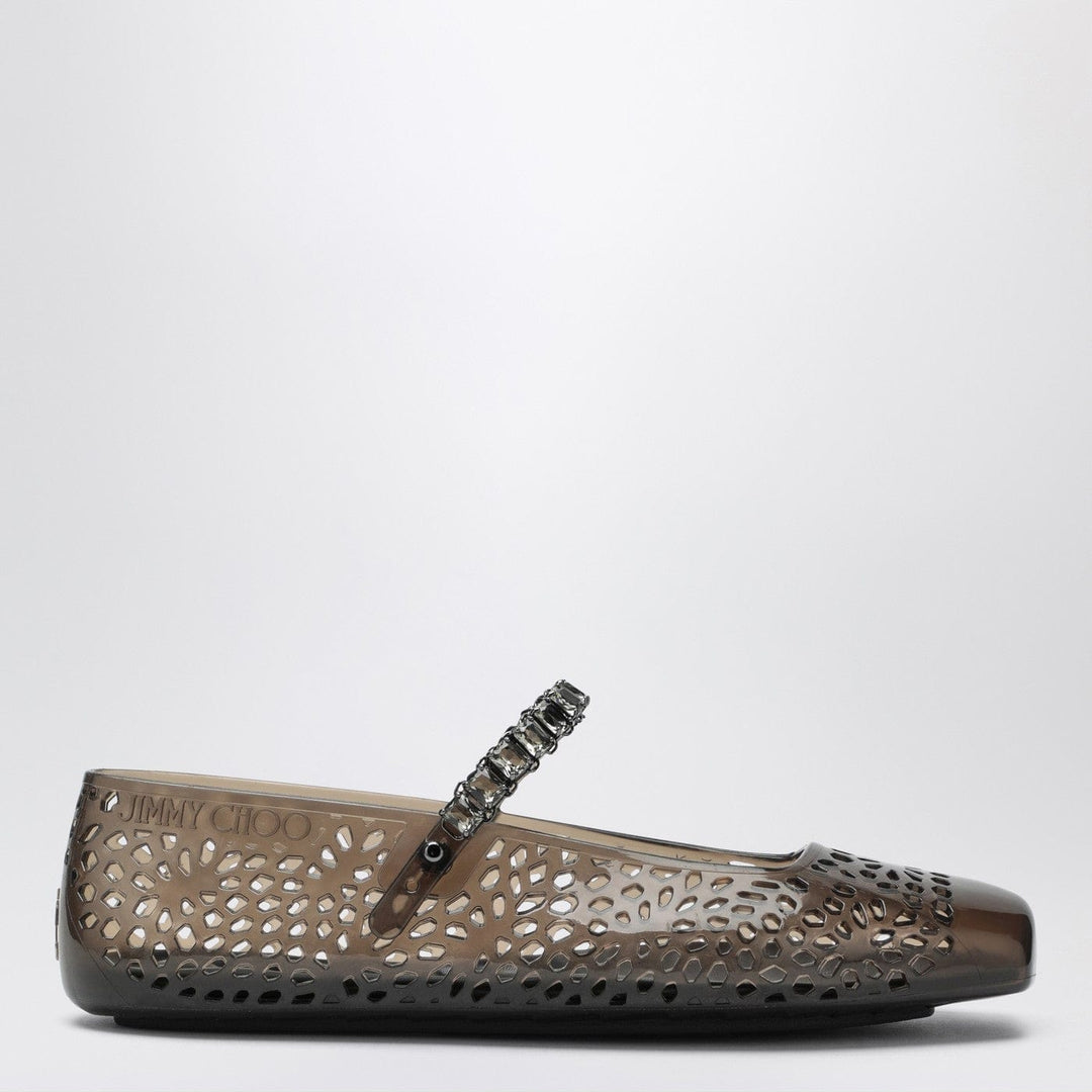 Apparel & Accessories Jimmy Choo - The Jelly transparent black ballet flats with crystals Brand