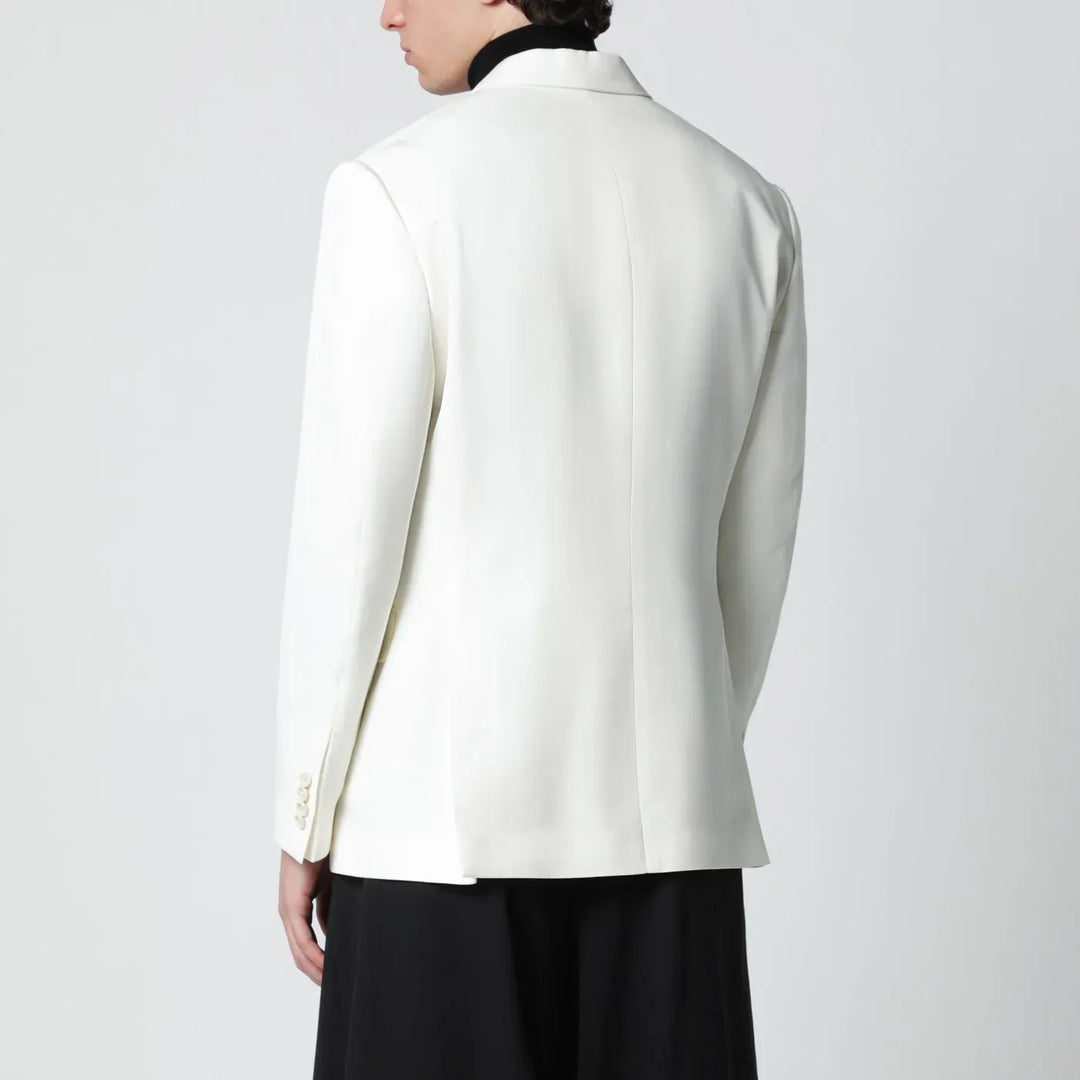Lardini - White viscose double-breasted suit Brand Apparel &amp; Accessories