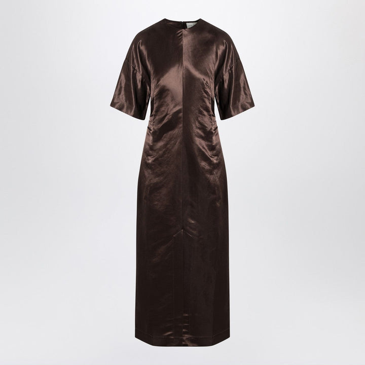 Apparel &amp; Accessories LouLou De Saison - Long brown dress in linen and silk Brand