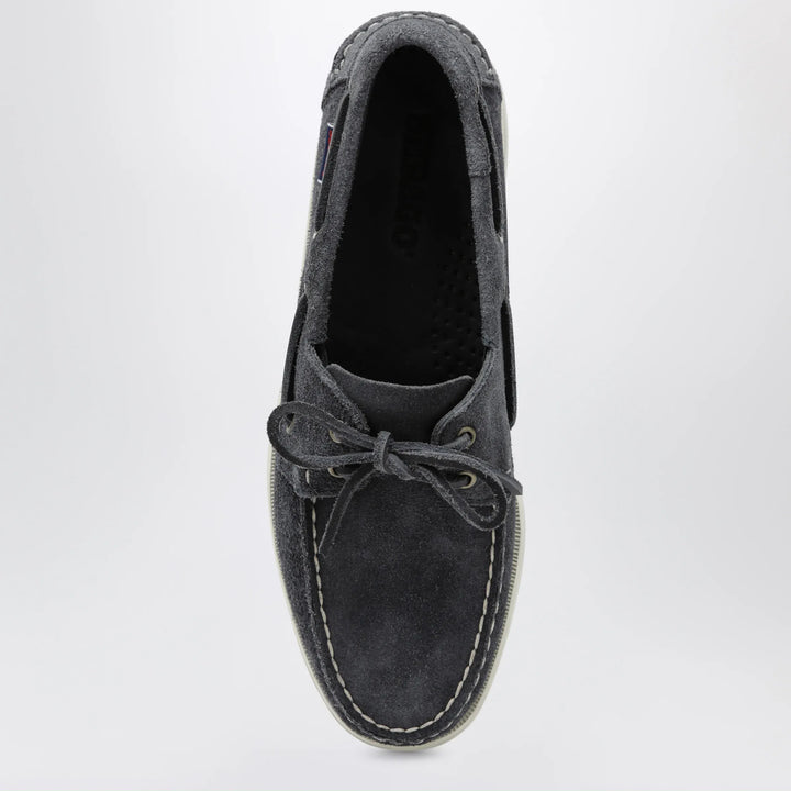 Sebago - Portland Flesh Out boat moccasins in suede, blue Brand Apparel &amp; Accessories