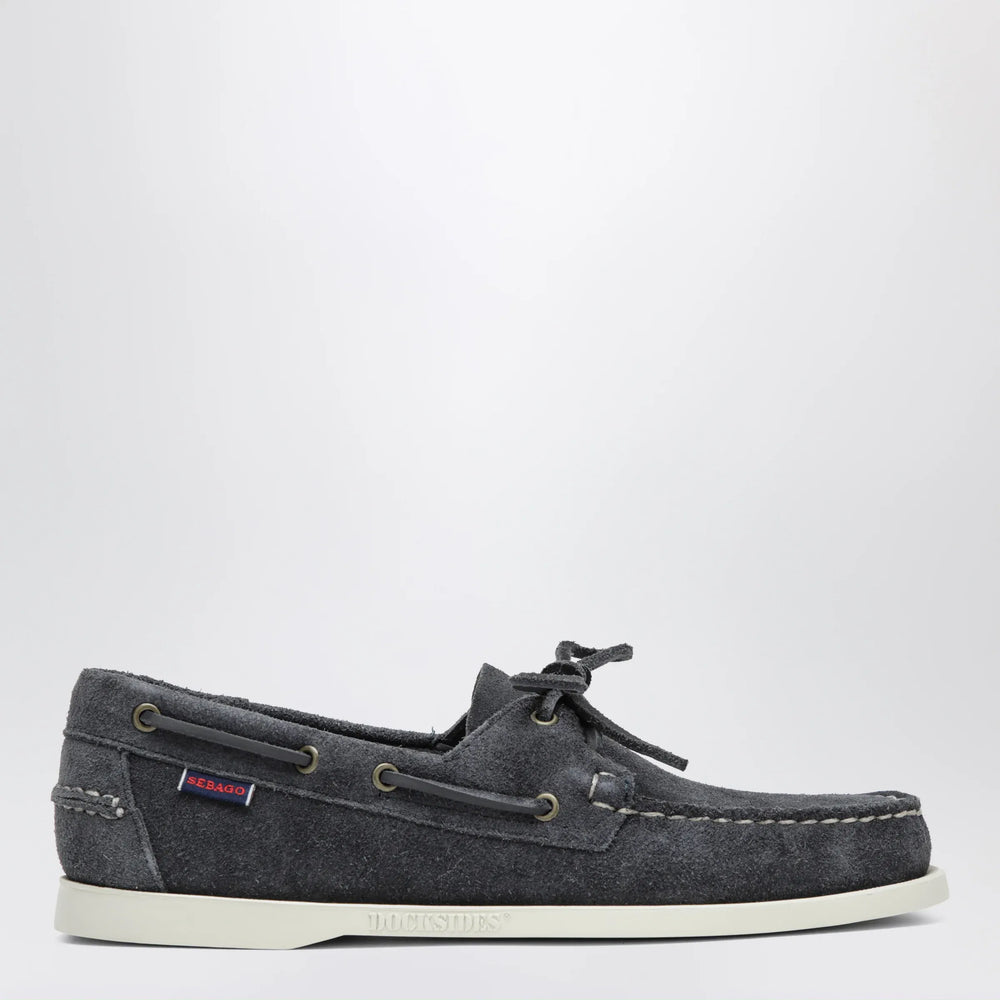 Sebago - Portland Flesh Out boat moccasins in suede, blue Brand Apparel & Accessories 6 US